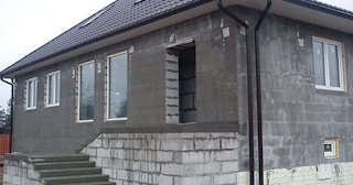 Фасад из газобетона для дома в Кимовске - Строй-Кмв, качественная отделка от 2031 руб.